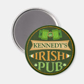 Gepersonaliseerde St. Patrick's Day Irish Pub Magn Magneet (Voorkant / Achterkant)