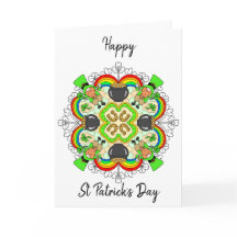 Gepersonaliseerde St Patrick's Day Mandala