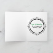 Gepersonaliseerde St Patrick's Day Mandala Feestdagen Kaart (Binnen)