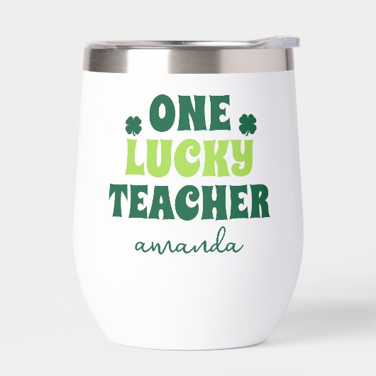 Gepersonaliseerde St. Patrick's Day One Lucky Teac (Links)