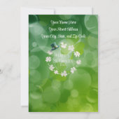 Gepersonaliseerde St Patrick's Day Party Uitnodigi Kaart (Achterkant)