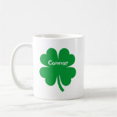 Gepersonaliseerde St. Patrick's Day Shamrock Koffiemok (Links)