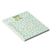 Gepersonaliseerde St. Patrick's Day Theme To-Do li Notitieblok (Schuin)
