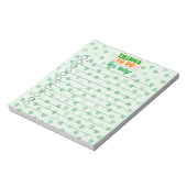 Gepersonaliseerde St. Patrick's Day Theme To-Do li Notitieblok (Linkerzijde)