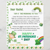 Gepersonaliseerde St Patrick's kabouter brief (Voorkant / Achterkant)
