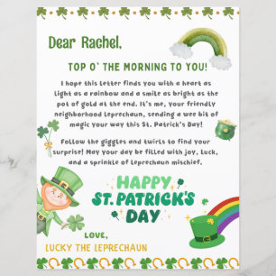 Gepersonaliseerde St Patrick's kabouter brief