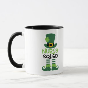 Gepersonaliseerde St. Patty's Day Verpleegster Squ Mok