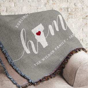 Gepersonaliseerde staat Vermont Deken