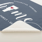 Gepersonaliseerde staat Vermont Sherpa Deken (3/4)