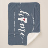 Gepersonaliseerde staat Vermont Sherpa Deken (Voorkant)