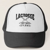 Gepersonaliseerde Stad van het Team Lacrosse Trucker Pet (Voorkant)