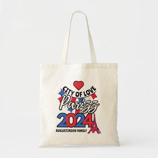 Gepersonaliseerde STAD VAN LIEFDE PARIJS PARIZZ 20 Tote Bag (Voorkant)
