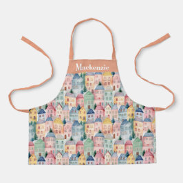 Gepersonaliseerde Stadshuizen Sweet Kinderen Schort