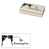 Gepersonaliseerde Stamp Beach Sunset Palm Tree Str Rubberstempel (Gestempeld)
