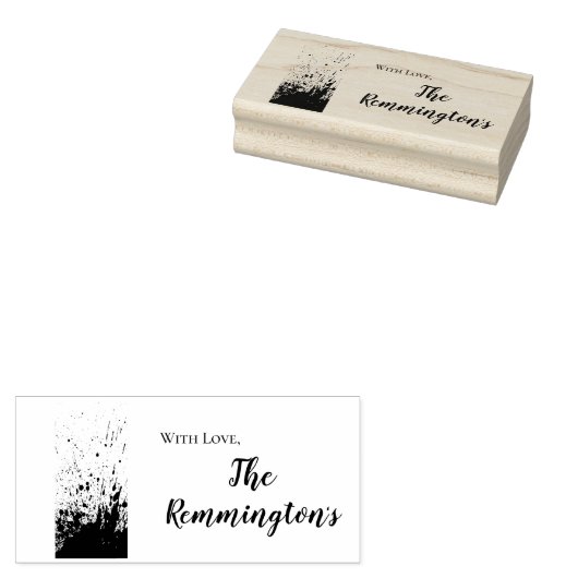 Gepersonaliseerde Stamp Bloed Splatter Vampire Got Rubberstempel (Gestempeld)