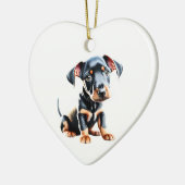 Gepersonaliseerde standaard Manchester Terrier Pup Keramisch Ornament (Links)