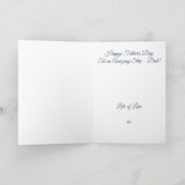 Gepersonaliseerde stap - Dad Vaderdag Kaart (Binnen)