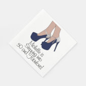 Gepersonaliseerde "Stap in 50 en Fabulous" Party Servet (Hoek)