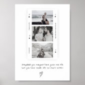 Gepersonaliseerde stap papa foto minimale gift poster (Voorkant)