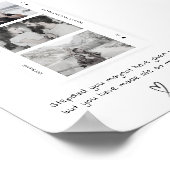 Gepersonaliseerde stap papa foto minimale gift poster (Hoek)