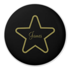 Gepersonaliseerde Star Ceramic Knop