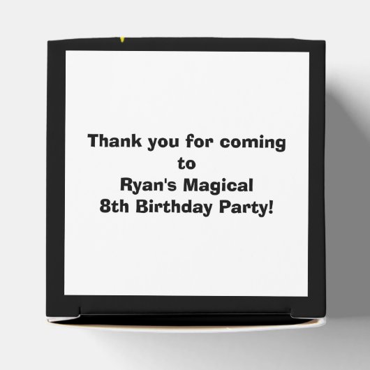 Gepersonaliseerde Star Favor Dozen Bedankdoosjes (Bovenkant)