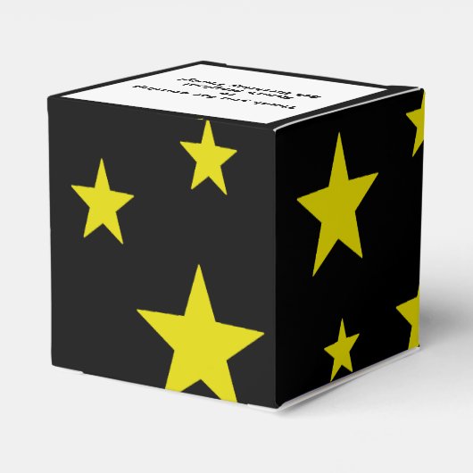 Gepersonaliseerde Star Favor Dozen Bedankdoosjes (Achterkant)