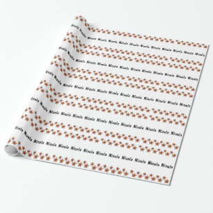 Gepersonaliseerde Star Holiday Gift Wrap Cadeaupapier