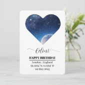 Gepersonaliseerde Star Map Kaart: Vier uw speciale Feestdagenkaart (Staand voorkant)