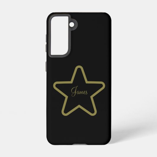 Gepersonaliseerde Star Phone Case Samsung Galaxy Hoesje (Achterkant)