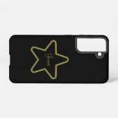 Gepersonaliseerde Star Phone Case Samsung Galaxy Hoesje (Achterkant horizontaal)