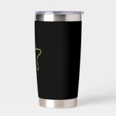 Gepersonaliseerde Star Thermal Tumbler Geïsoleerde Drinkbeker (Links)