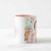 Gepersonaliseerde Starry Baby Foto Roze Koffie Mok (Midden)
