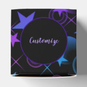 Gepersonaliseerde Stars 'n Stuff Patroon Hart Bedankdoosjes (Bovenkant)