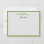Gepersonaliseerde Stationery Wilde Meadow Flat Kaa Notitiekaartje (Voorkant)