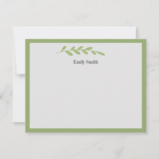 Gepersonaliseerde Stationery Wilde Meadow Flat Kaa Notitiekaartje (Voorkant)