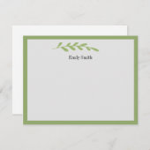 Gepersonaliseerde Stationery Wilde Meadow Flat Kaa Notitiekaartje (Voorkant / Achterkant)