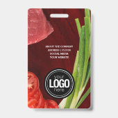Gepersonaliseerde steakrestaurant badge (Achterkant)