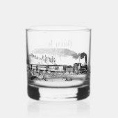 Gepersonaliseerde Steam Train Vaders Day Whisky Glas (Voorkant)