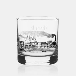 Gepersonaliseerde Steam Train Vaders Day Whisky Glas