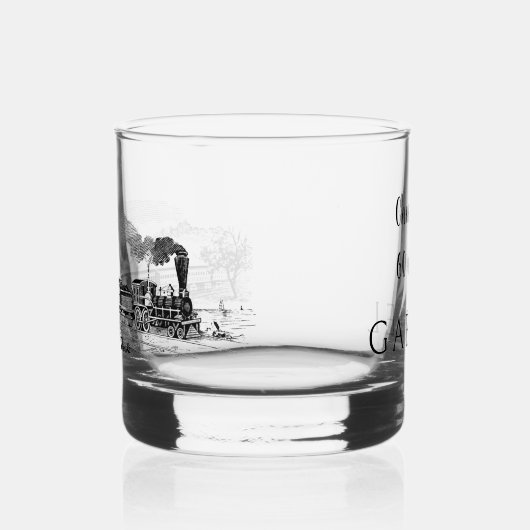 Gepersonaliseerde  Steam Train Vaders Day Whisky Glas (Links)