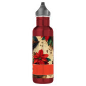 Gepersonaliseerde Steampunk Airship met Poinsettia Waterfles (Rechts)
