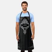 Gepersonaliseerde Steampunk All-Over Print Schort (Gedragen)
