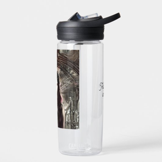 Gepersonaliseerde Steampunk Fallen Angel | Donkere Waterfles (Links)