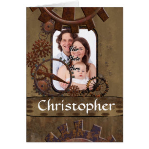 Gepersonaliseerde steampunk foto template