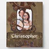 Gepersonaliseerde steampunk foto template fotoplaat (Voorkant)