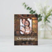 Gepersonaliseerde steampunk machines briefkaart (Staand voorkant)