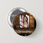 Gepersonaliseerde steampunk machines ronde button 5,7 cm (Voorkant /achterkant)