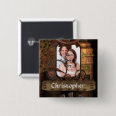 Gepersonaliseerde steampunk machines vierkante button 5,1 cm (Voorkant /achterkant)