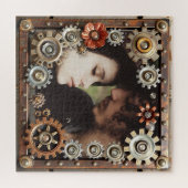 Gepersonaliseerde Steampunk Romantische Foto Legpuzzel (Horizontaal)